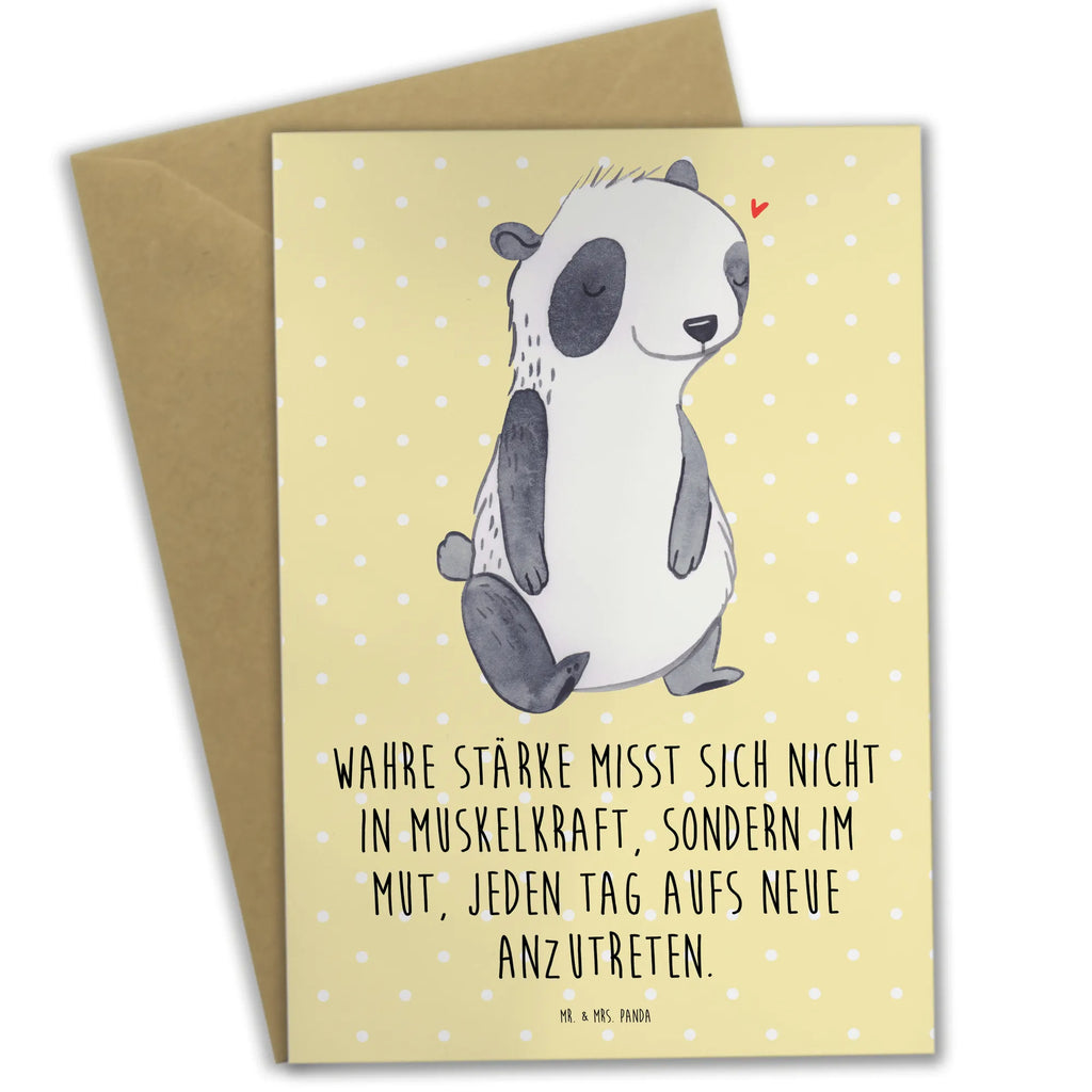 Greetings card Panda muscle atrophy greeting card, invitation card, birthday card, folding card, wedding card