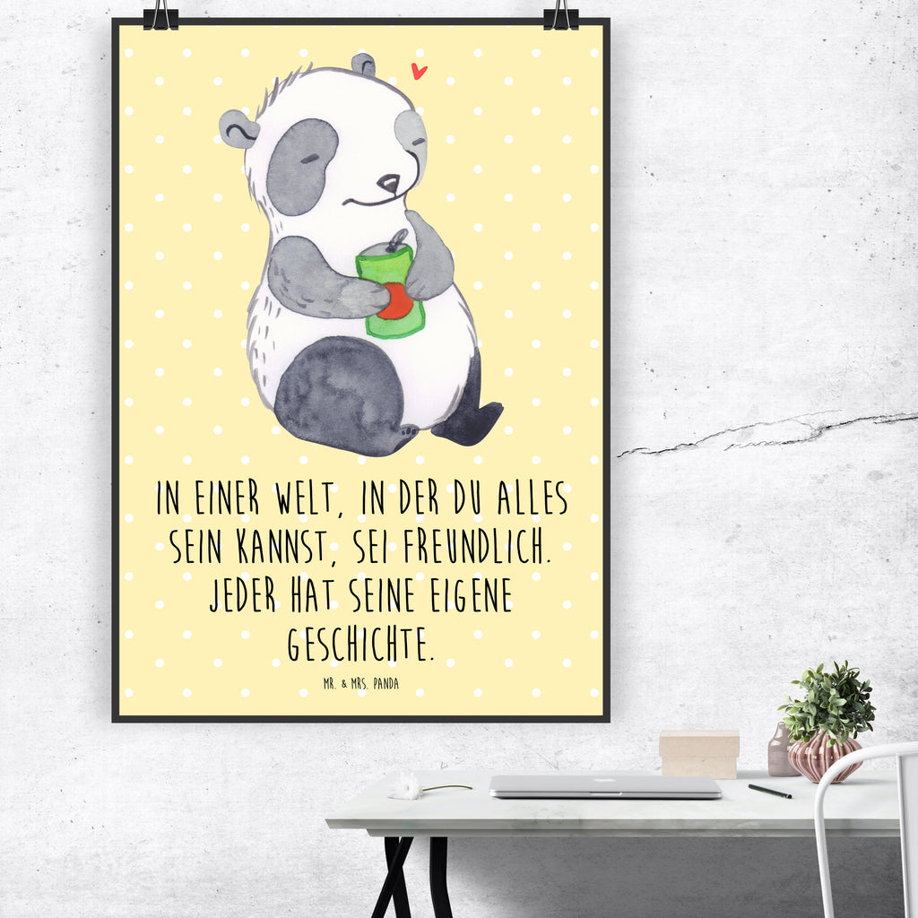 Poster Panda Depression Poster, Wandposter, Bild, Wanddeko, Küchenposter, Kinderposter, Wanddeko Bild, Raumdekoration, Wanddekoration, Handgemaltes Poster, Mr. & Mrs. Panda Poster, Designposter, Kunstdruck, Posterdruck, Depression, affektiven Störung, depressiv, Panda, Stimmungstief, Antriebslosigkeit