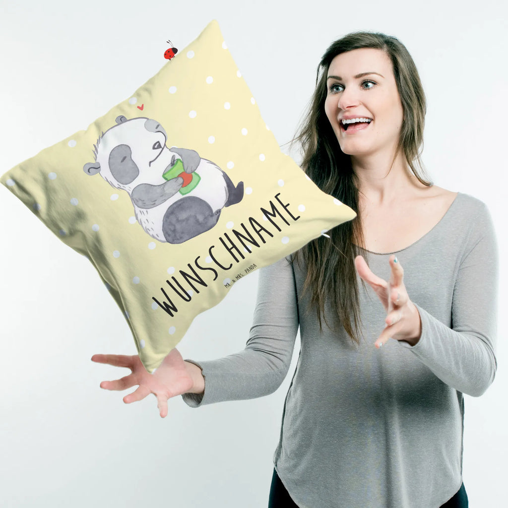 Personalised cushion Panda Depression Kopfkissen, Name, personalisiert, bedrucken, Kissen, Wunschname, Antriebslosigkeit, depressiv, affektiven Störung, Stimmungstief, Depression, Panda