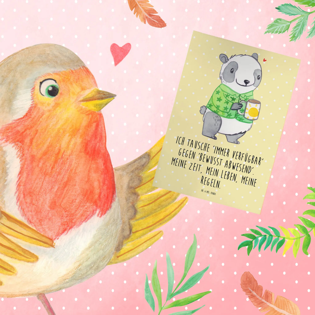 Greetings card Panda Burnout Hochzeitskarte, Karte, Einladungskarte, Ansichtskarten, Glückwunschkarte, Grußkarte, Geburtstagskarte, Klappkarte, Erschöpfung, Panda, Überlastung, Burnout