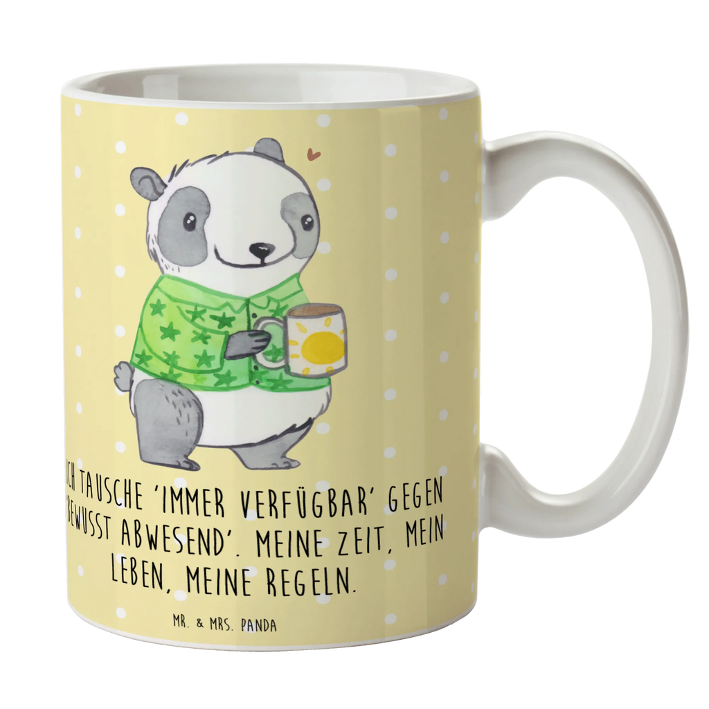 Tasse Panda Burnout Porzellantasse, Kaffeetasse, Teetasse, Keramiktasse, Tasse, Tasse mit Motiven, Bürotasse, Geschenktasse, Tasse mit Zitaten, Burnout, Erschöpfung, Überlastung, Panda