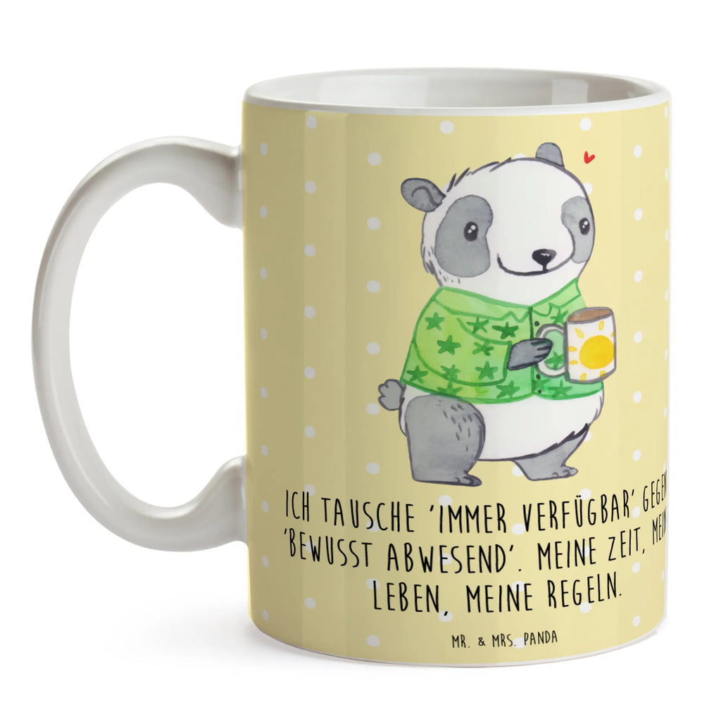 Tasse Panda Burnout Porzellantasse, Kaffeetasse, Teetasse, Keramiktasse, Tasse, Tasse mit Motiven, Bürotasse, Geschenktasse, Tasse mit Zitaten, Burnout, Erschöpfung, Überlastung, Panda