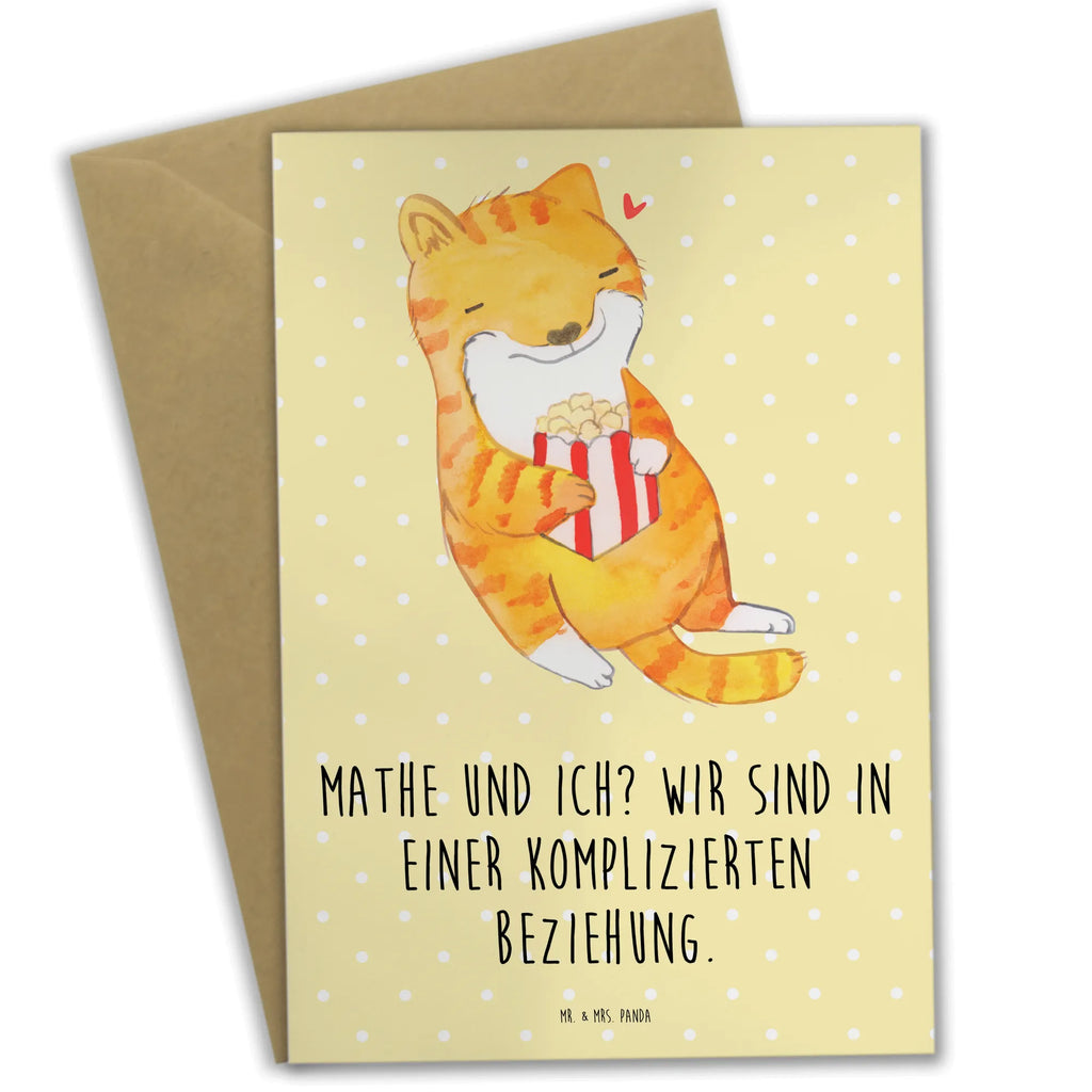 Greetings card cat Dyscalculia Karte, Klappkarte, Einladungskarte, Ansichtskarten, Hochzeitskarte, Geburtstagskarte, Glückwunschkarte, Grußkarte, Katze, Rechenstörung, Rechenschwäche, Dyskalkulie