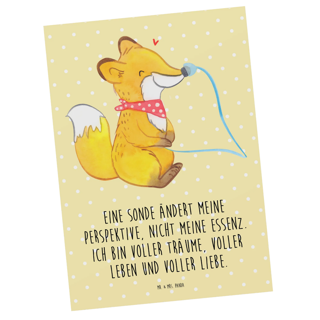 Pocztówka lis sonda żołądkowa Geburtstagskarte, Dankeskarte, Grußkarte, Ansichtskarte, Ansichtskarten, Geschenkkarte, Einladung Geburtstag, Postkarte, Karte, Einladungskarte, Einladung, Einladungskarten Geburtstag, Magensonde, Fuchs, Schluckstörungen