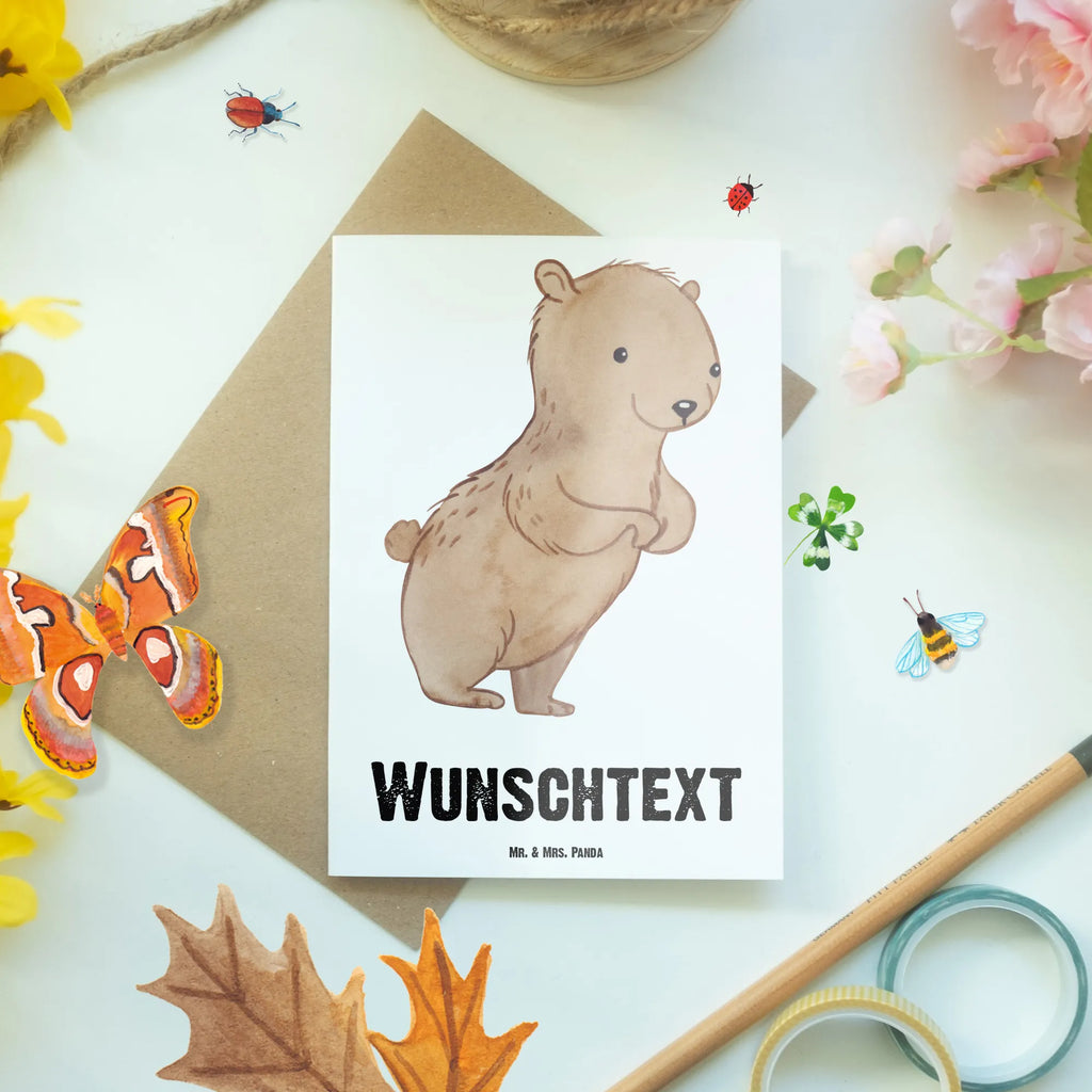 Personalised greetings card Bear spasticity Grußkarte mit persönlichen Nachrichten, Personalisierte Glückwunschkarte, Personalisierte Geburtstagskarte, Personalisierte Hochzeitskarte, Personalisierte Karte, Grußkarte selbst gestalten, Grußkarte mit Namen, Grußkarte als Geldgeschenk, Personalisierte Einladungskarte, Personalisiertere Klappkarte, Personalisierte Grußkarte, Grußkarten personalisiert, Grußkarte selber drucken, Spasmus, Spastik, Bär, Spastizität