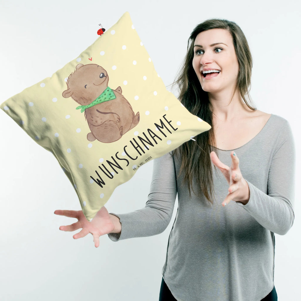 Personalised cushion Bear Dysmelia Kissen, personalisiert, Name, Wunschname, Kopfkissen, bedrucken, Dysmelie, Bär