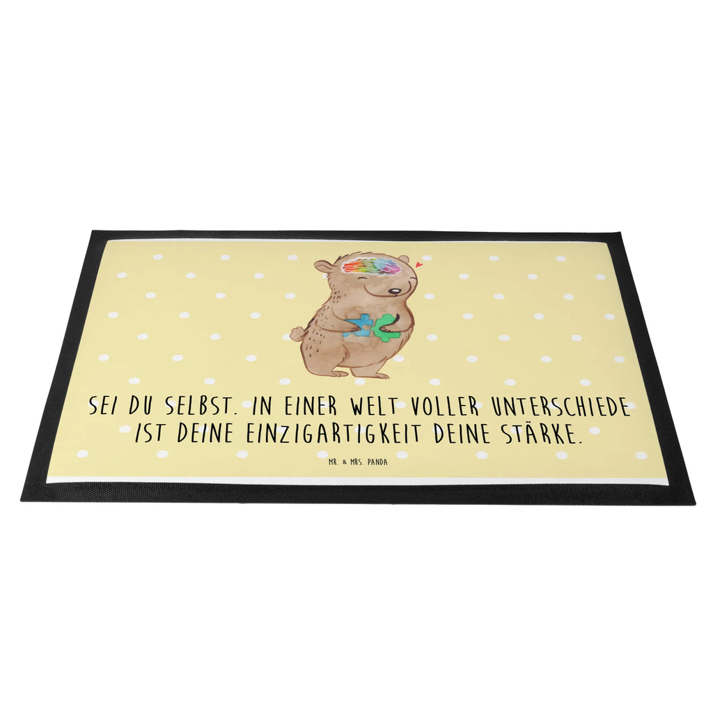 Doormat Bear Autism flurmatte, schmutzfangmatten, Türmatte, Schmutzfangmatte, Abtreter, Schuhabstreifer, Fussmatte, türmatten, Fußabstreifer, Schmutzmatte, Haustürmatte, Eingangsteppich, außenmatte, fußmatte, Abtretmatte, Eingangsmatte, hausmatte, Fußmatten, Schmutzfänger, Türvorleger, Schmutzfangteppich, sauberlaufmatten, abstreifer, Sauberlaufmatte, Fußabtreter, matte haustür, ASS, Bär, Autismus, Autismus-Spektrum-Störungen, Entwicklungsstörungen, Asperger Autismus