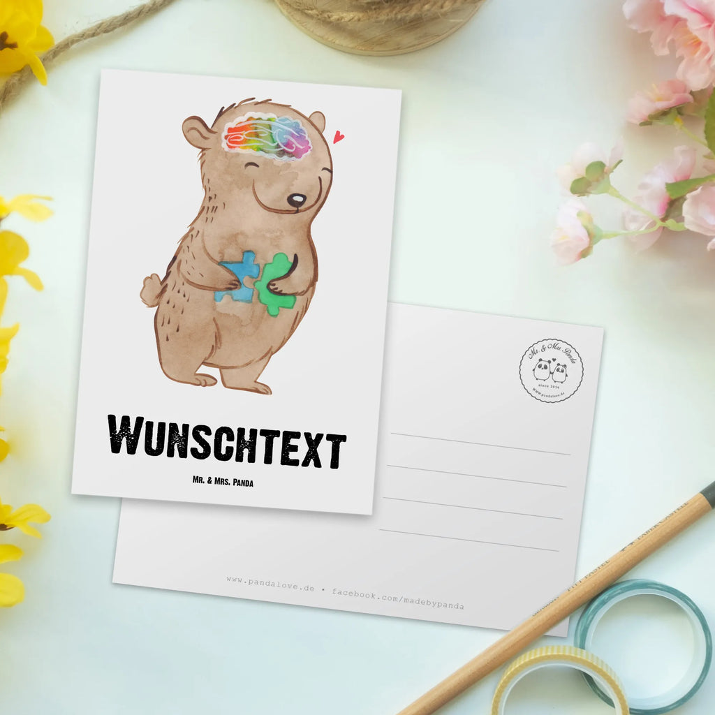 Personalised postcard Bear Autism Geschenkkarte mit Wunschtext, Grußkarte mit Namen, Karte mit Namen, Ansichtskarte mit Wunschtext, Postkarte personalisierbar, Karte mit Wunschtext, Einladung mit Wunschtext, Geschenkkarte mit Namen, Einladung mit Namen, Grußkarte mit Wunschtext, Postkarte mit Wunschtext, Postkarte mit Namen, Postkarte bedrucken, Ansichtskarte mit Namen, Entwicklungsstörungen, Autismus-Spektrum-Störungen, Bär, Asperger Autismus, Autismus, ASS