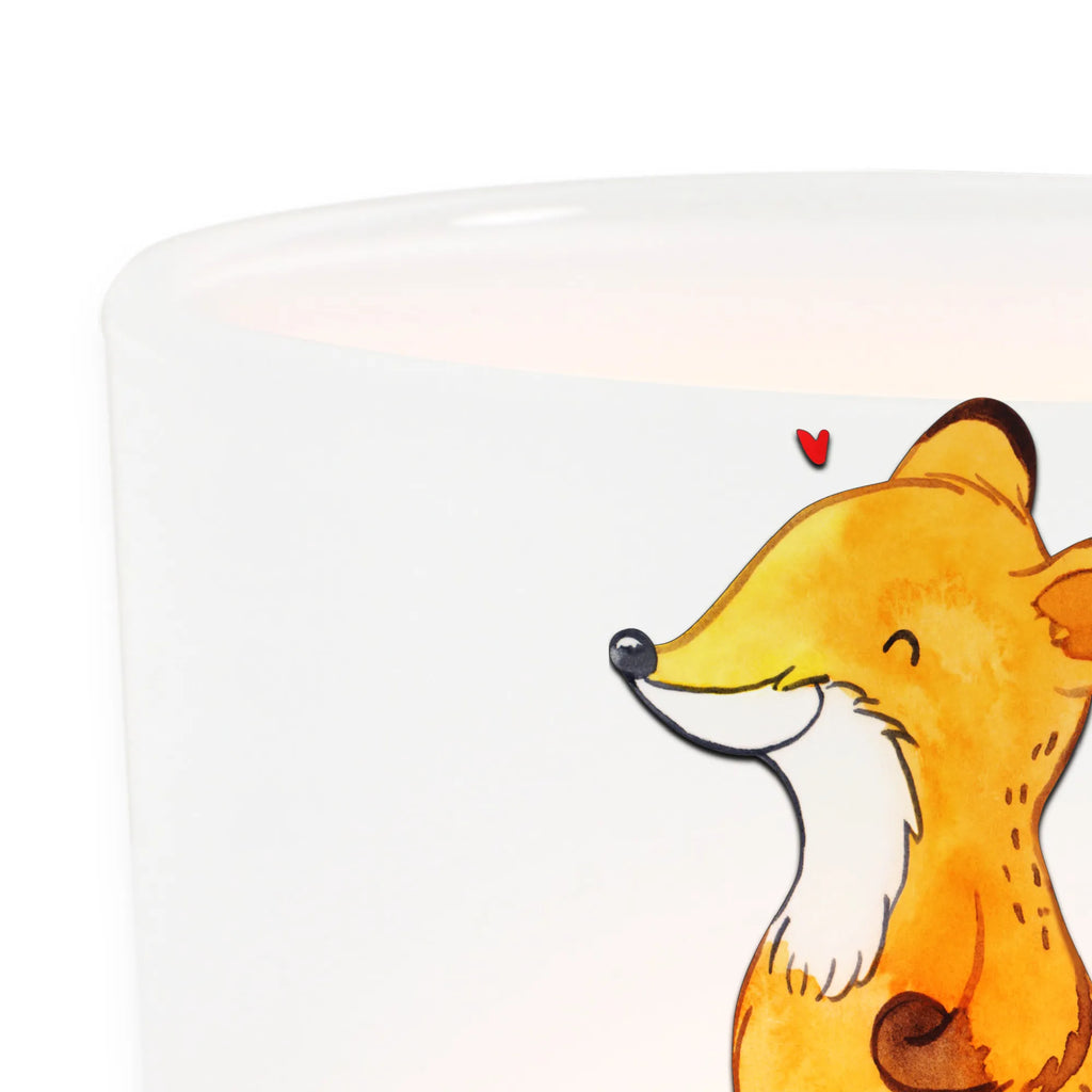 Lantern Fox Leg prosthesis glass tealight, Wind light, tealight holder