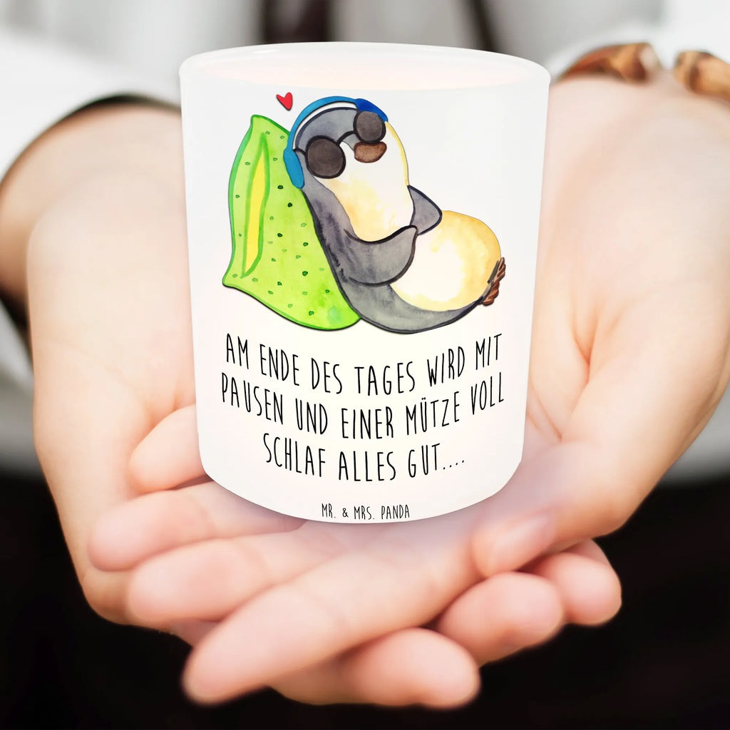 Lantern Penguin PEM Wind light, tealight holder, glass tealight