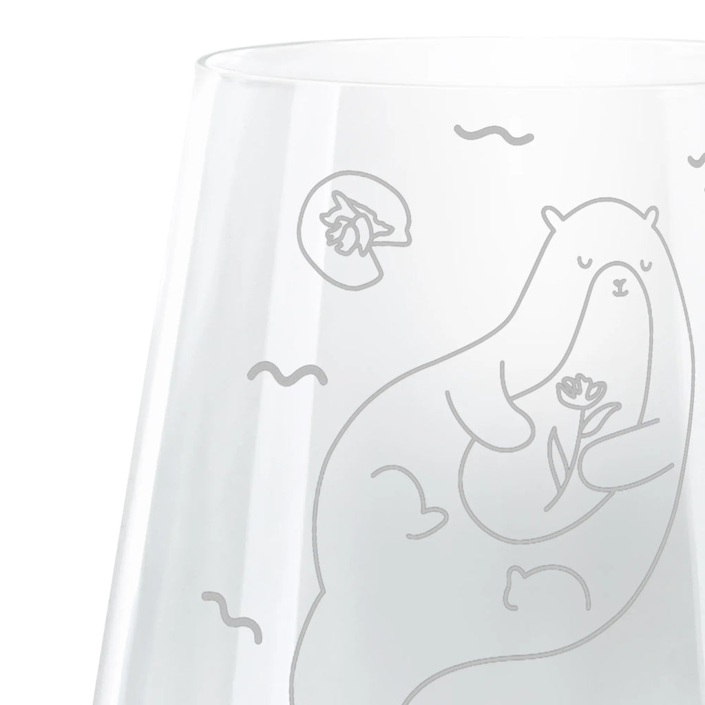 Cocktail Glass otter Water Lily otter, marten, sea otter, European otter, water mammal, aquatic animal, baby otter, predator, water, otter gifts, animal lover, gift ideas for animal lovers, animal, mammal, water animal, gifts for people in love