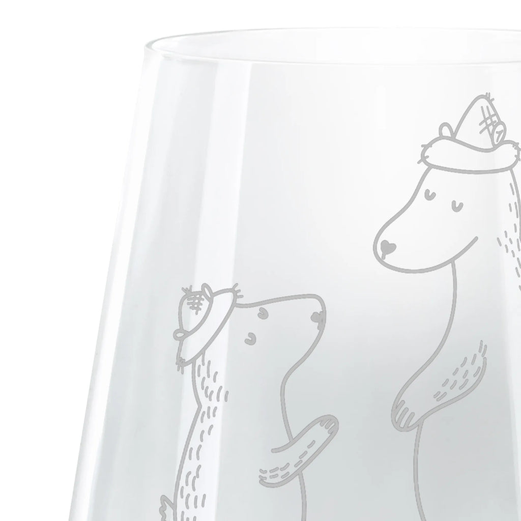 Szklanka koktajlowa Niedźwiedzie z kapeluszami Rodzina, Dzień Ojca, Dzień Matki, brat, siostra, mama, tata, babcia, dziadek