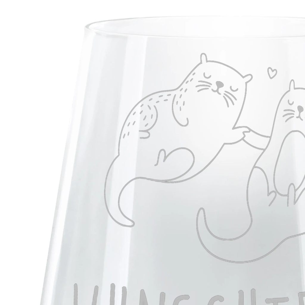 Personalized Cocktail Glass otter holding hands otter, marten, sea otter, European otter, water mammal, aquatic animal, baby otter, predator, water, otter gifts, animal lover, gift ideas for animal lovers, animal, mammal, water animal, gifts for people in love, Otter Sea Otter Lake Otter