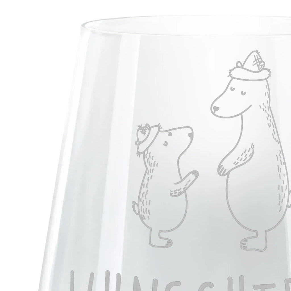 Personalized Cocktail Glass Bears with hats Family, Father's Day, Mother's Day, brother, sister, Mom, Dad, daddy, sons, bear, son, father's day, family, favourite person, child, father-son, dad, father, children, role model