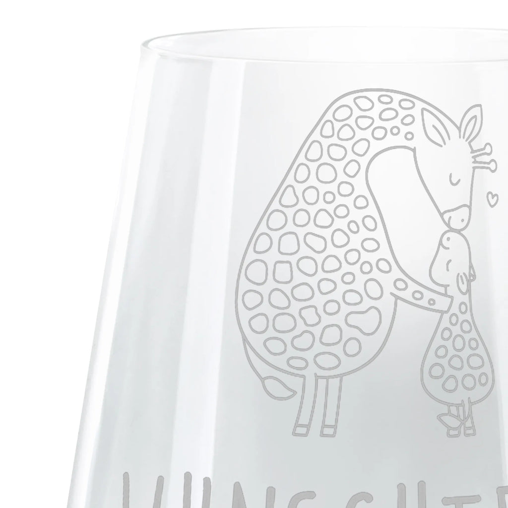 Personalized Cocktail Glass giraffe child Africa, mother, child, favourite person, mum, giraffe, son, daughter