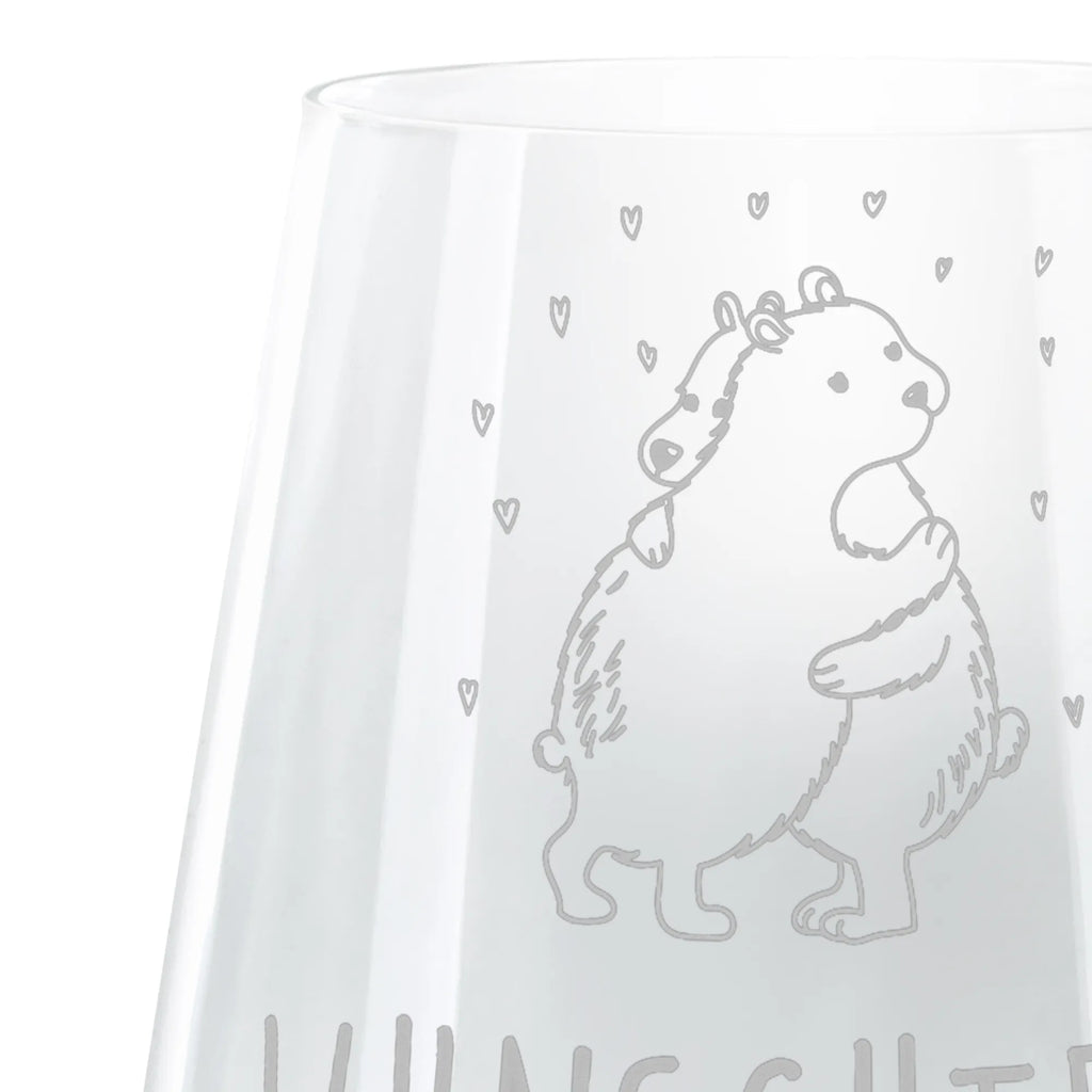 Personalized Cocktail Glass Icebear Embrace small animals, cute, funny, cute animal motives, hand drawn, small world, funny sayings, good mood, happy, gifts, gift ideas, special gifts, animal lover, card
