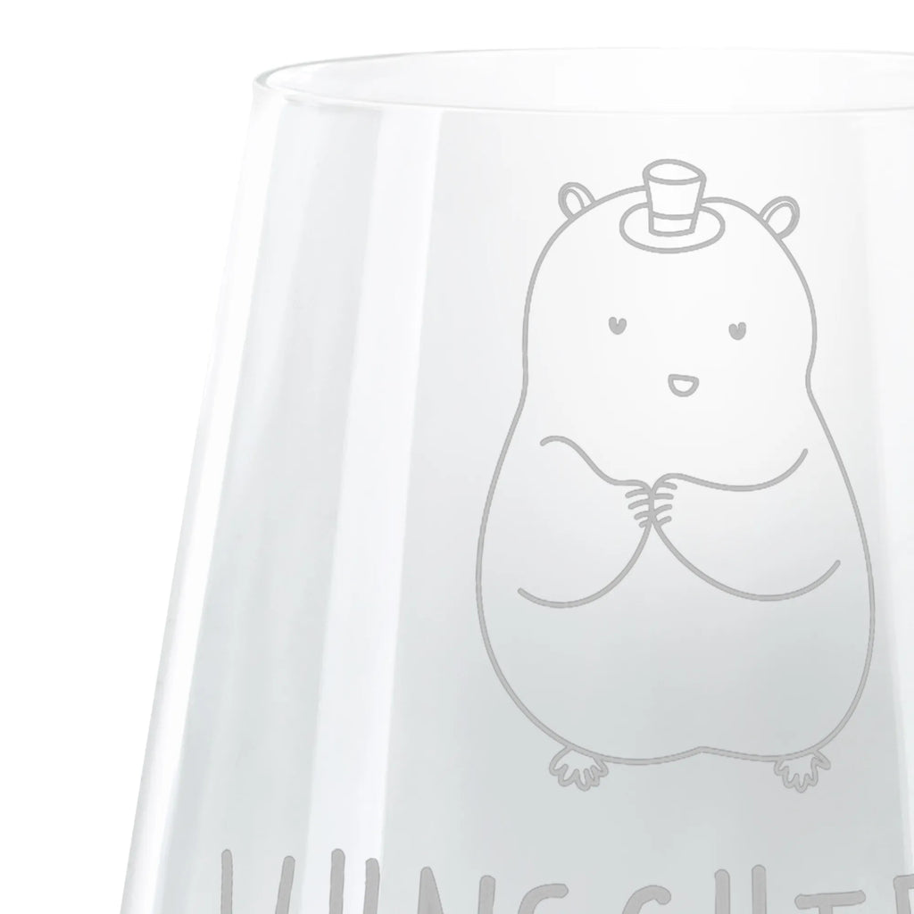 Personalized Cocktail Glass hamster cap small animals, cute, funny, cute animal motives, hand drawn, small world, funny sayings, good mood, happy, gifts, gift ideas, special gifts, animal lover, card, magician, Houdini, dwarf hamster, top hat, hat, wizard, Hamster