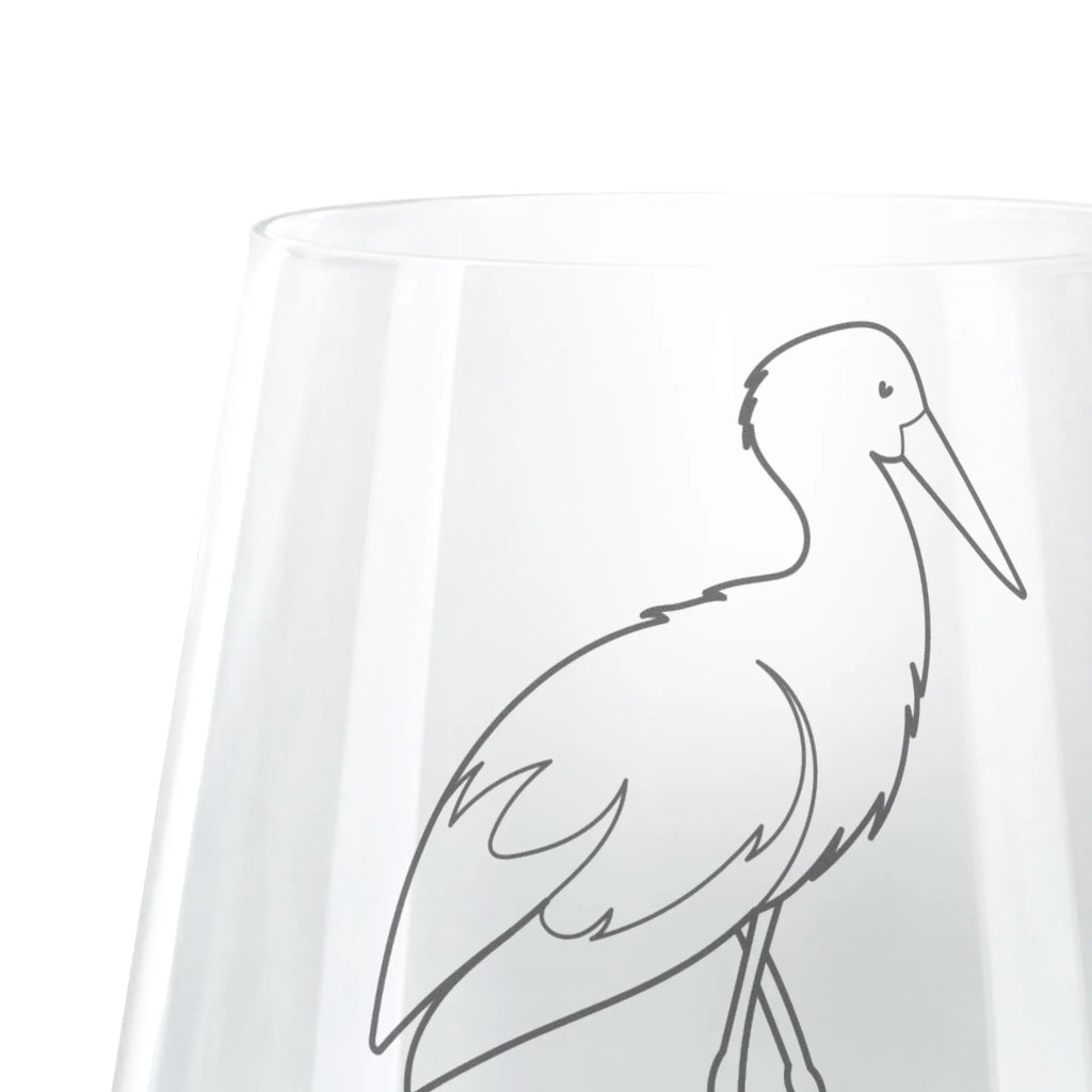 Engraved Wind Light Stork small animals, cute, funny, cute animal motives, hand drawn, small world, funny sayings, good mood, happy, gifts, gift ideas, special gifts, animal lover, card, baby, pregnancy, pregnant, baby bump, stork, mother, mothers, birth, becoming a mother
