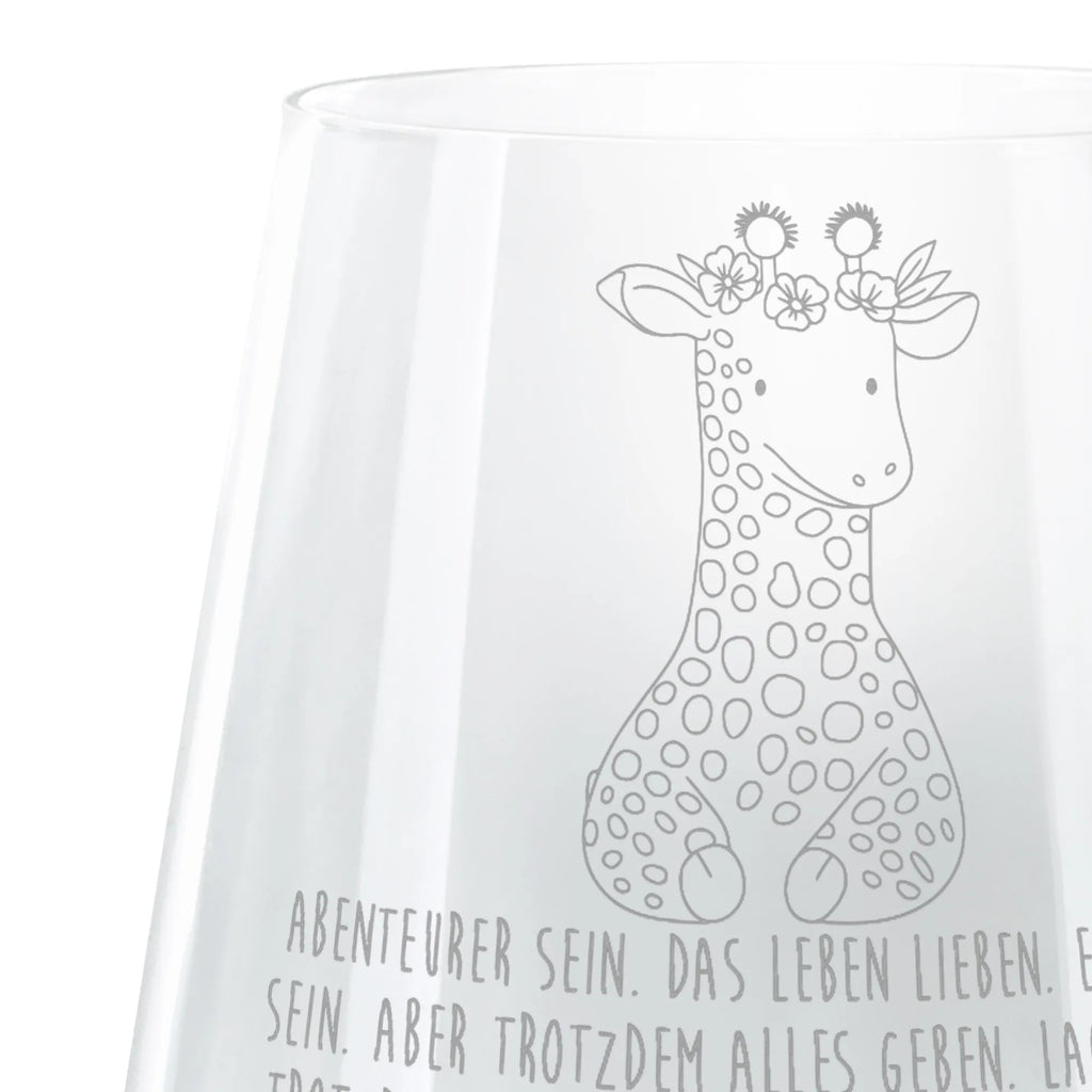 Engraved Wind Light giraffe flower wreath Africa, friend, giraffe, wreath of flowers, adventurer, self-love