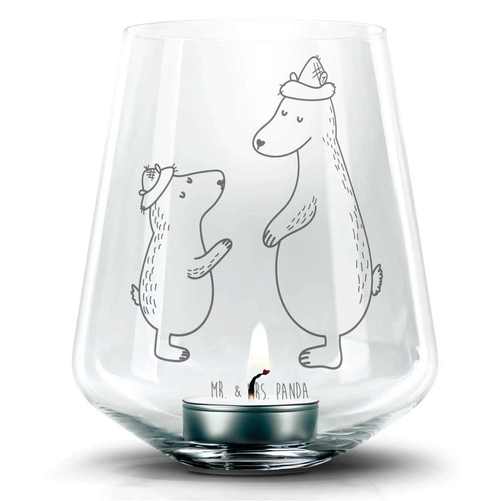 Engraved Wind Light Bears with hats Teelichthalter, Romatisches Windlicht, Windlicht aus Glas, Teelicht, Gravur Windlicht, Familie, Vatertag, Muttertag, Bruder, Schwester, Mama, Papa, Oma, Opa, Vater-Sohn, Family, Söhne, Daddy, Paps, Dad, Kinder, Kind, Vorbild, Vater, Papi, Lieblingsmensch, Bären, Sohn, Bär
