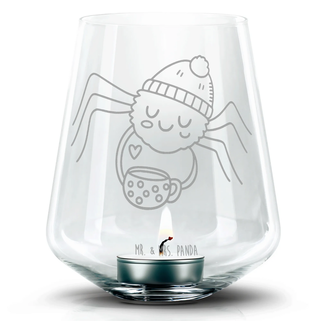 Windlicht Spinne Agathe Kaffee Windlicht aus Glas, Teelichthalter, Romatisches Windlicht, Gravur Windlicht, Teelicht, Spinne Agathe, Spinne, Agathe, Videos, Merchandise, Morgen, Morgenmuffel, Weiser Spruch, Kaffee, Lebensweisheiten