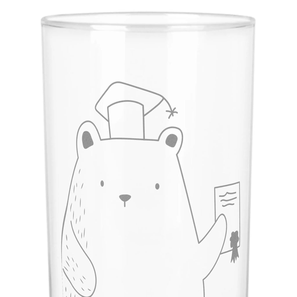 Water Glass bear Test bear, teddy, teddy bear, cuddly toy, Abitur, examinations, certificate, diploma, degree, examination passed