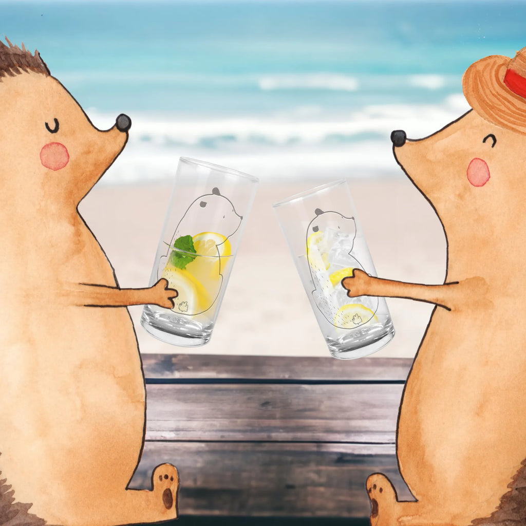 Water Glass bear shoulder look bear, teddy, teddy bear, cuddly toy, world view, bear love, motivation, self-esteem, bears, wisdom