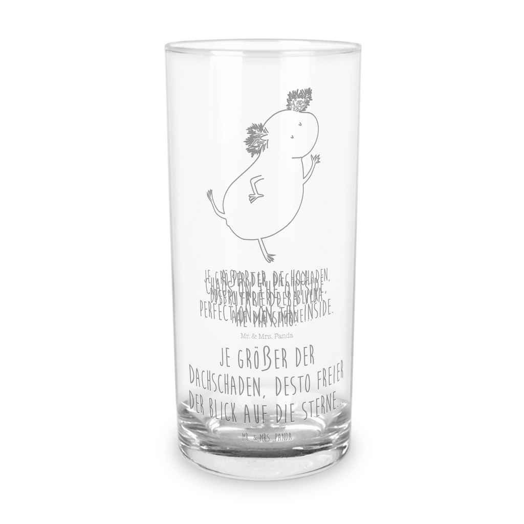 Wasserglas Axolotl tanzt Wasserglas, Glas, Trinkglas, Wasserglas mit Gravur, Glas mit Gravur, Trinkglas mit Gravur, Axolotl, Molch, Axolot, Schwanzlurch, Lurch, Lurche, Dachschaden, Sterne, verrückt, Freundin, beste Freundin