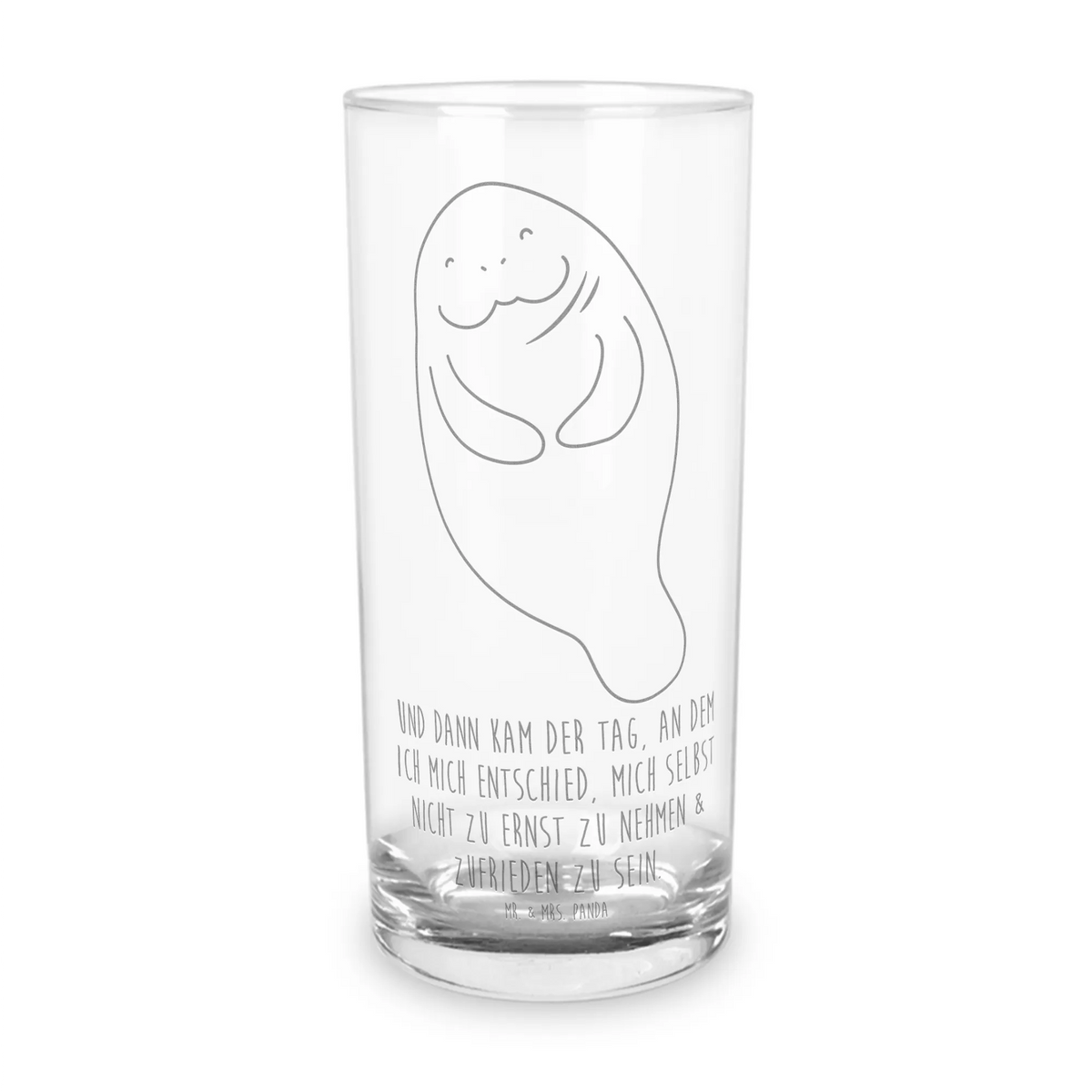 Wasserglas Seekuh Happy Saftglas, haushaltsglas, Glas, Alltagsglas, Geschenkglas, Cocktailglas, getränkeglas, Trinkglas, Glasbecher, tischglas, Wasserglas, küchenglas, Panda Glas, Partyglas, Longdrinkglas, Wasserbecher, Trinkbecher Glas, Geschenk Glas, Tumbler, Urlaub, Meerestiere, Meer, Neuanfang, Seekuh, Neustart, Achtsamkeit, Zufrieden, Seekühe, Selbstliebe, Freundin, Liebeskummer, Respekt