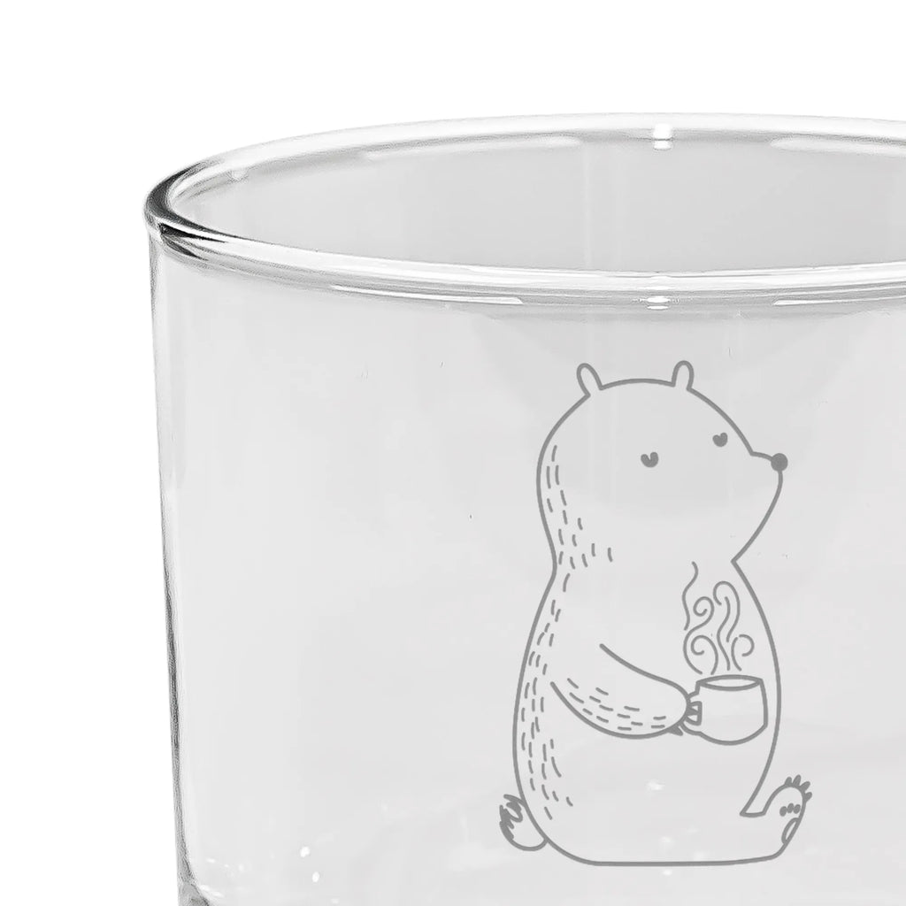Personalized Gin Glass bear Coffee bear, teddy, teddy bear, cuddly toy, bears, good morning, motivation, save the world, coffee, conquer the world, morning routine