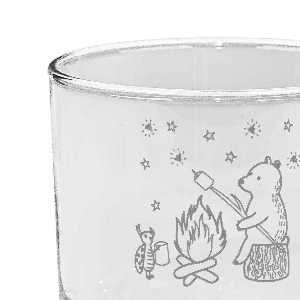 Personalizowana szklanka do ginu Niedźwiedź i biedronka przy ognisku Niedźwiedź, Miś, Pluszowy miś
