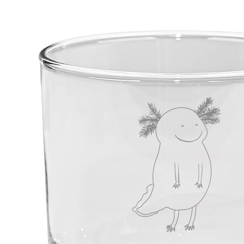 Personalized Gin Glass axolotl Happy Axolotl, Axelotl, marine animals, Mexican walking fish, salamander, good mood, axolotl, tail, motivation, amphibian, axolot