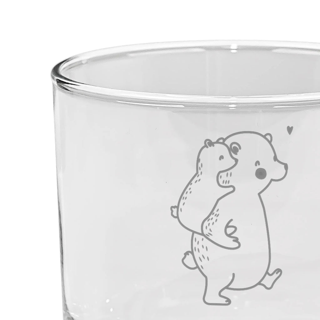 Personalizowana szklanka do ginu Tata Niedźwiedź Rodzina, Dzień Ojca, Dzień Matki, brat, siostra, mama, tata, babcia, dziadek