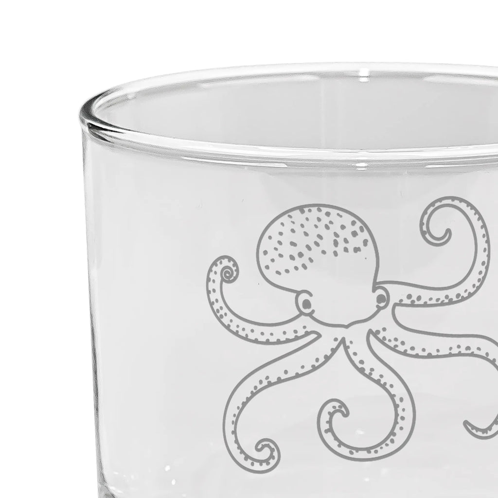 Personalized Gin Glass Squid small animals, cute, funny, cute animal motives, hand drawn, small world, funny sayings, good mood, happy, gifts, gift ideas, special gifts, animal lover, card, sea, water, sea animal, ocean, octopus, squid, arms
