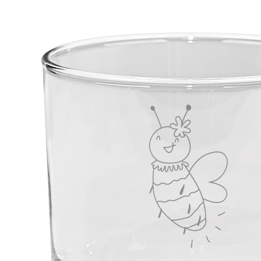 Personalized Gin Glass bee flower Bee, wasp, bumblebee