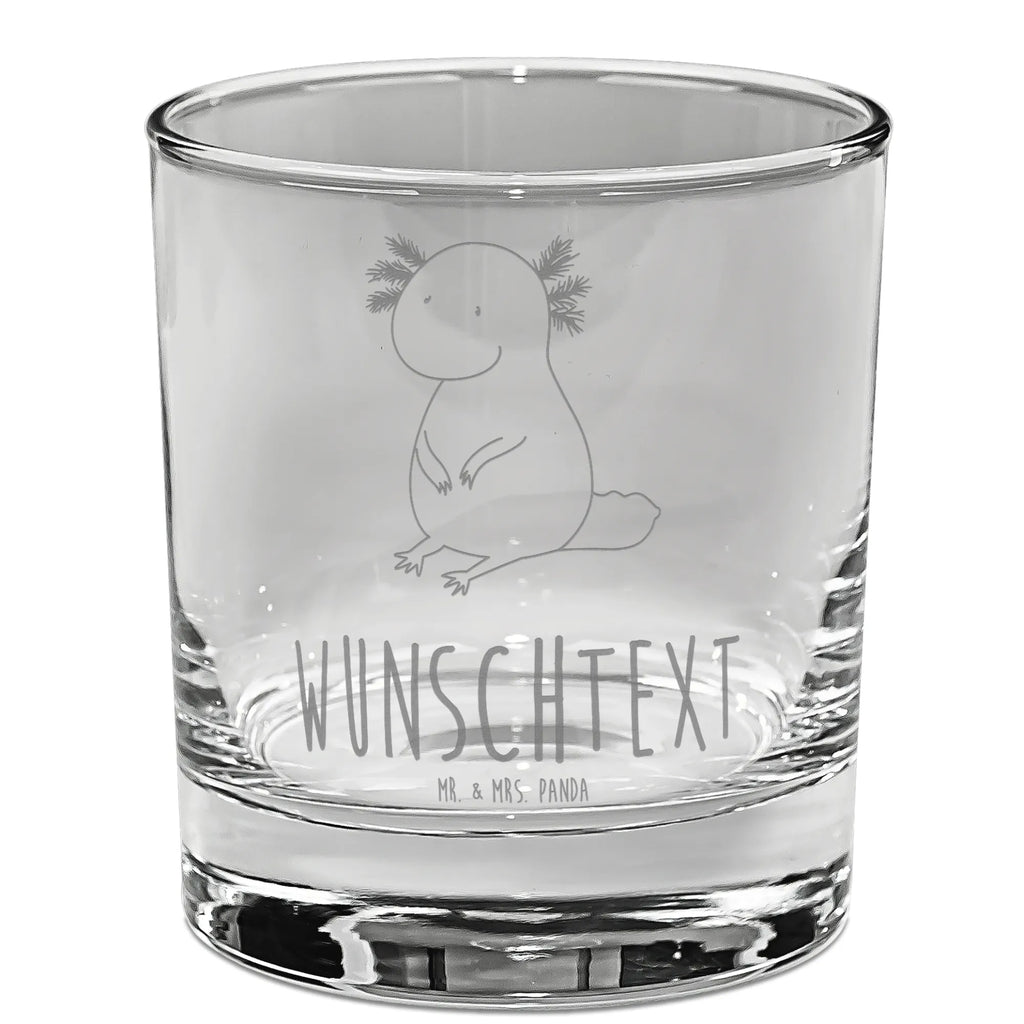 Personalized Gin Glass axolotl zero Axolotl, Axelotl, marine animals, Mexican walking fish, salamander, cheerful, contented, lifestyle, girlfriend, happy, worldly wisdom, wisdom, Axolot, love