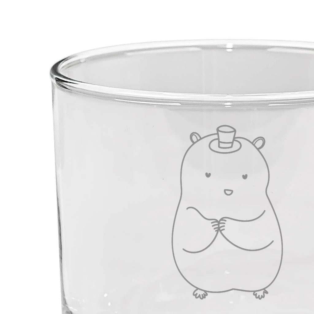 Personalized Gin Glass hamster cap small animals, cute, funny, cute animal motives, hand drawn, small world, funny sayings, good mood, happy, gifts, gift ideas, special gifts, animal lover, card, wizard, Hamster, dwarf hamster, top hat, magician, Houdini, hat