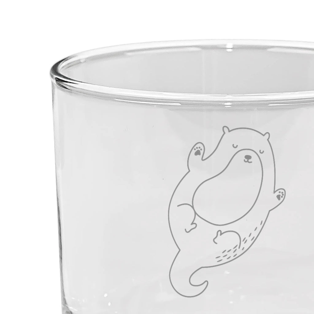 Personalized Gin Glass otter Embrace otter, marten, sea otter, European otter, water mammal, aquatic animal, baby otter, predator, water, otter gifts, animal lover, gift ideas for animal lovers, animal, mammal, water animal, gifts for people in love, Otter Sea Otter Lake Otter