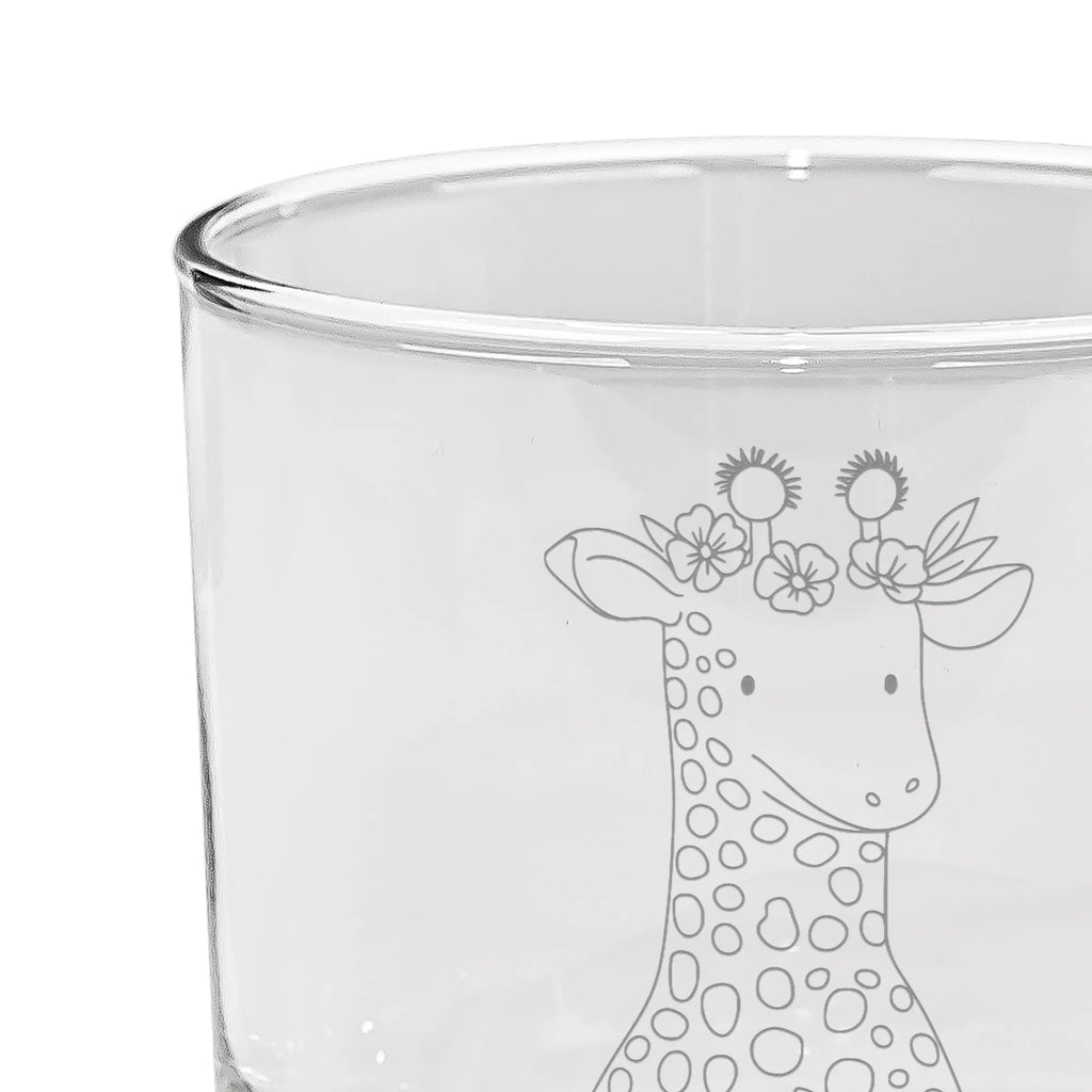 Szklanka do ginu żyrafa Wieniec kwiatów Afryka, dzikie zwierzęta