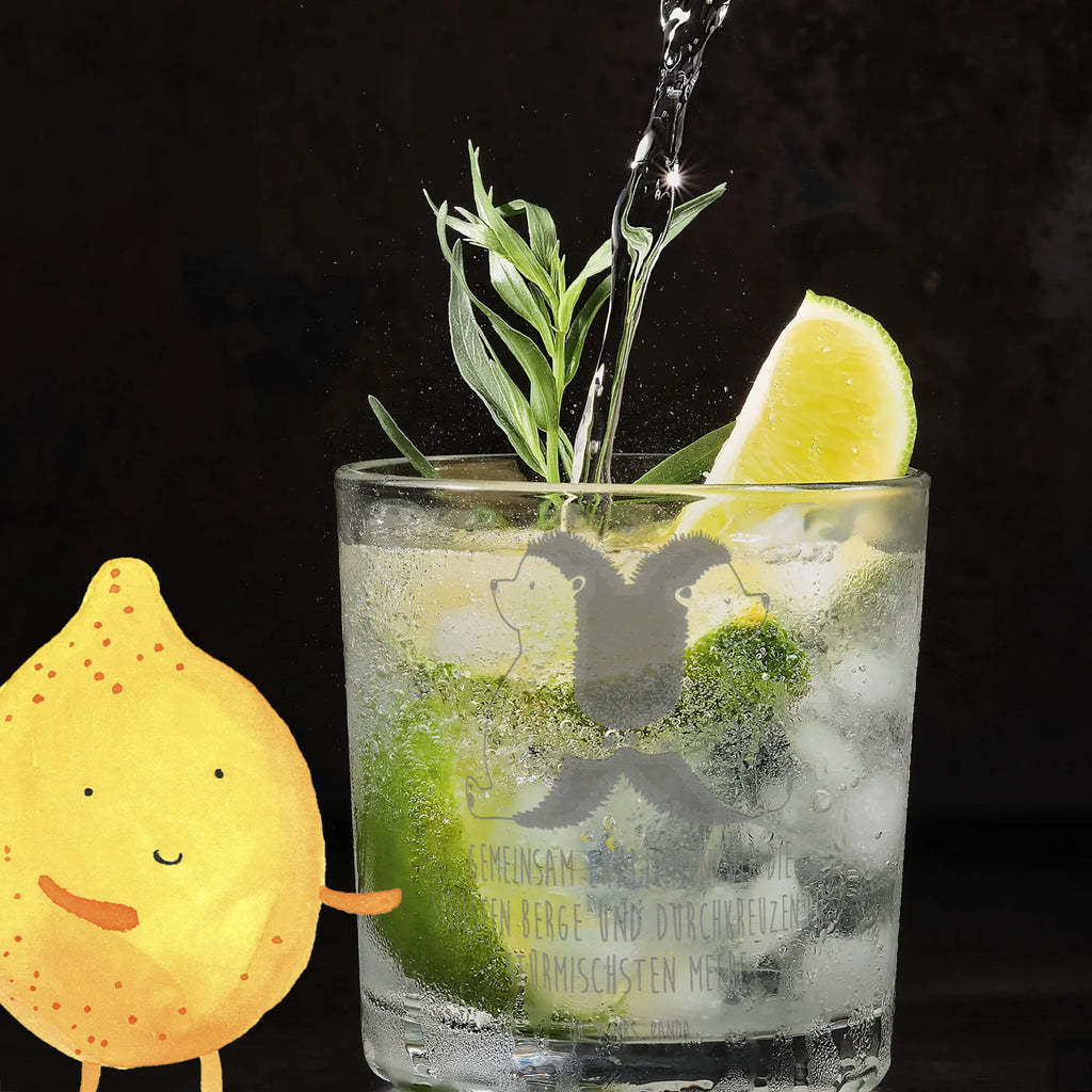 Szklanka do ginu Jeże trzymające się za łapki Miłość, partner, przyjaciel, przyjaciółka, mąż, żona, wesele, zaręczyny, prośba o rękę, prezent miłosny, rocznica, dzień ślubu