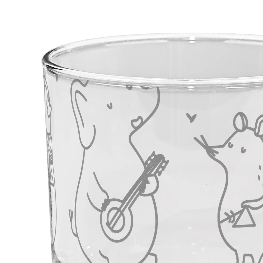 gin glass Big tape small animals, cute, funny, cute animal motives, hand drawn, small world, funny sayings, good mood, happy, gifts, gift ideas, special gifts, animal lover, card, musicians, penguin, elephant, triangle, dog, band, dolphin, music, guitar, mouse