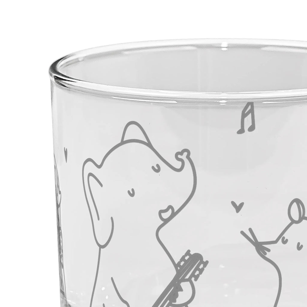 gin glass Big tape small animals, cute, funny, cute animal motives, hand drawn, small world, funny sayings, good mood, happy, gifts, gift ideas, special gifts, animal lover, card, musicians, penguin, elephant, triangle, dog, band, dolphin, music, guitar, mouse