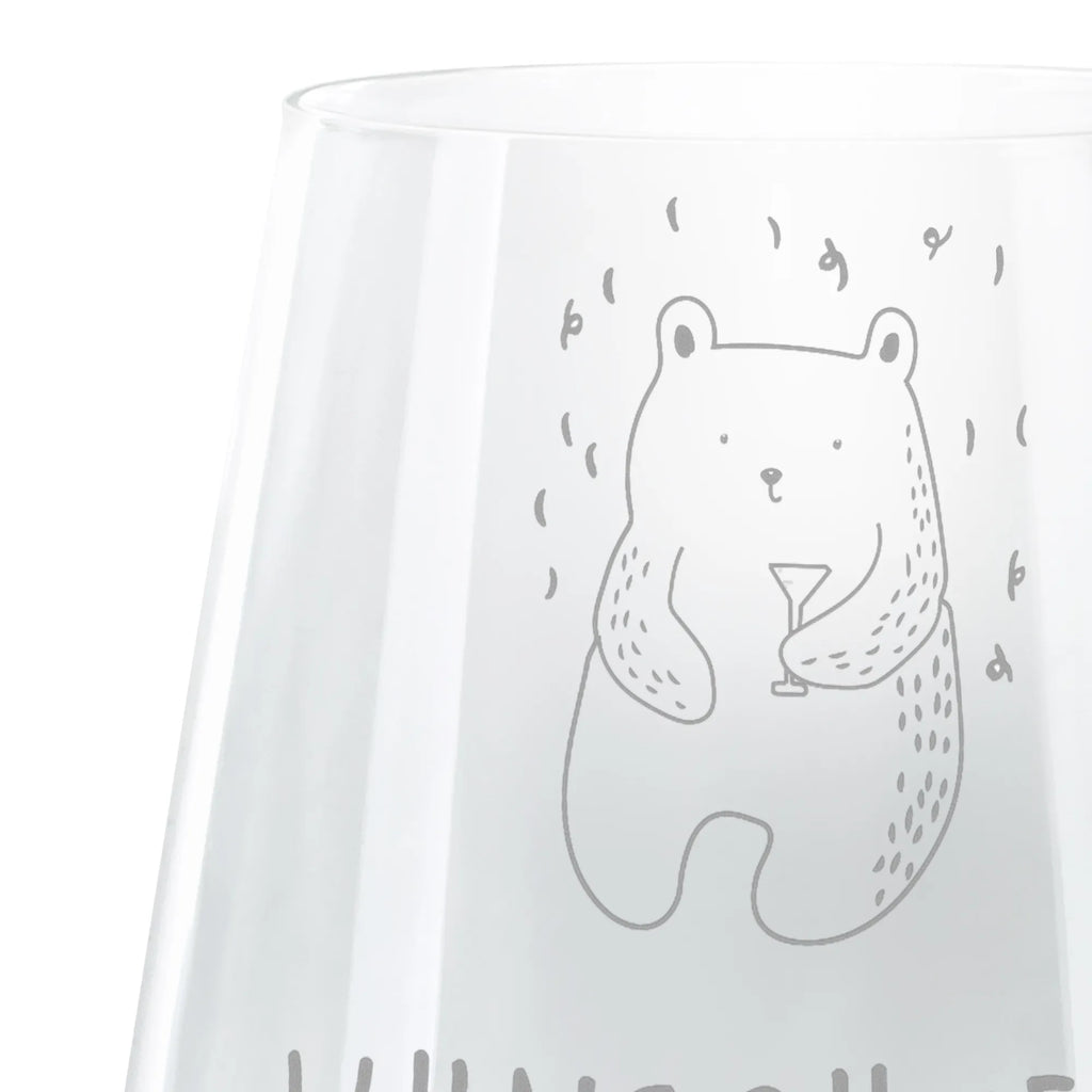 Personalized Engraved Lantern bear party bear, teddy, teddy bear, cuddly toy, Funny, Bring a present, Good mood, Celebrate, Present, Party, Partying, Birthday, Birthday present