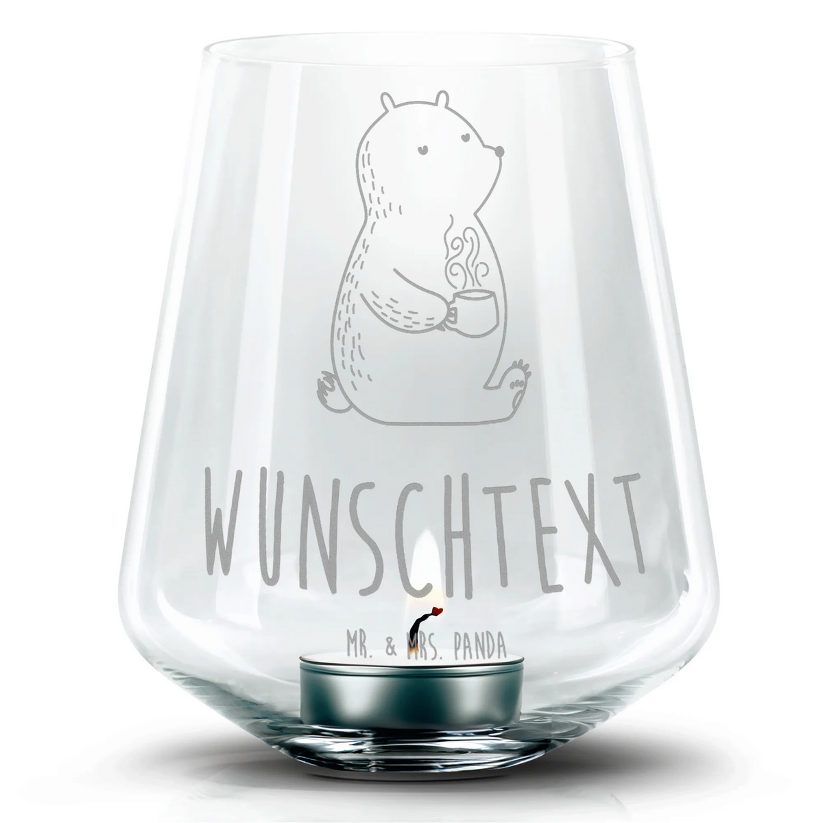 Personalized Engraved Lantern bear Coffee bear, teddy, teddy bear, cuddly toy, morning routine, good morning, save the world, conquer the world, coffee, motivation, bears