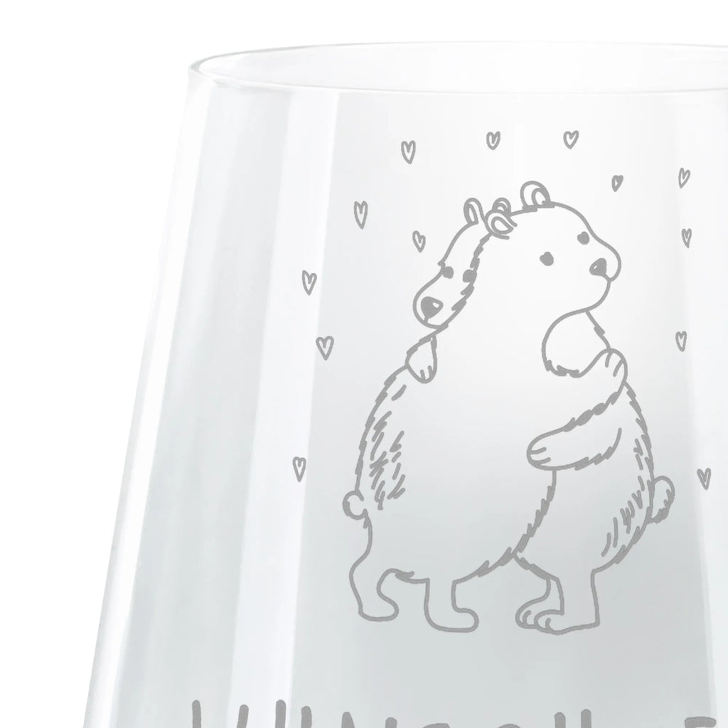 Personalized Engraved Lantern Icebear Embrace small animals, cute, funny, cute animal motives, hand drawn, small world, funny sayings, good mood, happy, gifts, gift ideas, special gifts, animal lover, card