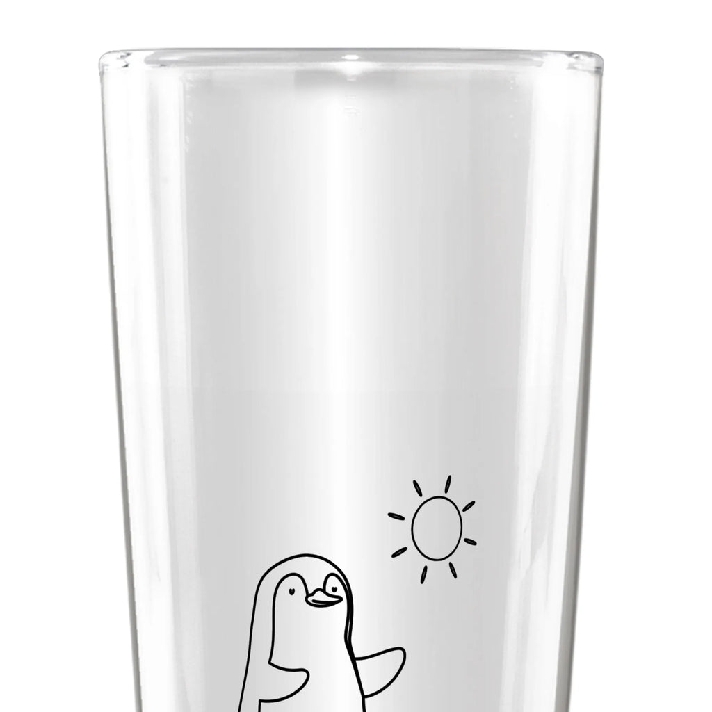 Personalized Beer Glass Penguin surfer Penguin, North Pole, Winter, Penguins, wave riding, waves, Hawaii, holidays, Portugal, penguins, surfers, surfing