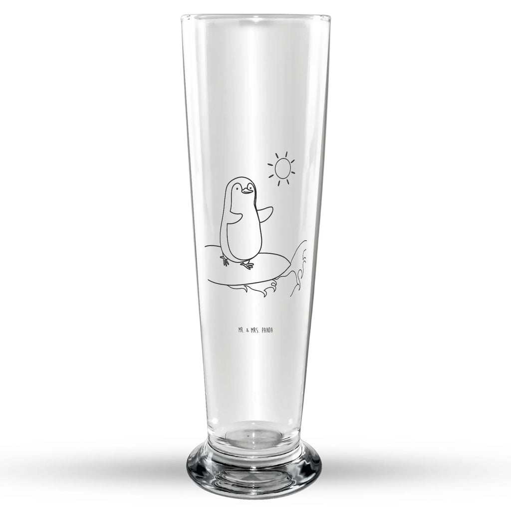Weizenglas Pinguin Surfer Vatertag, Weizenbierglas, Weizen Glas, Weizenglas, Weizenbier Glas, Pinguin, Urlaub, Portugal, surfen, Hawaii, Wellen reiten, Surfer, Pinguine, Wellen