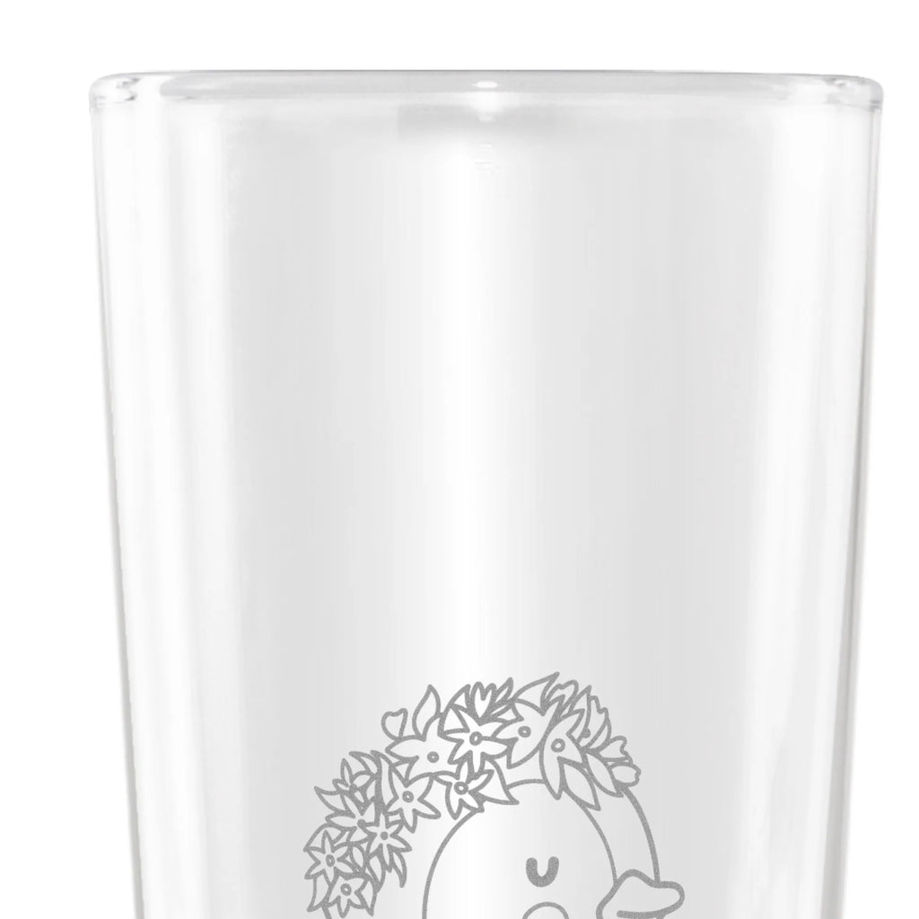 Weizenglas Pinguin Blumen Vatertag, Weizenglas, Weizen Glas, Weizenbier Glas, Weizenbierglas, Pinguin, Pinguine, Lebensziele, Motivation, Blumenkranz, Geschenkidee, Ziele, Universum, Leben, Wünsche, Lebenslust, Liebeskummer