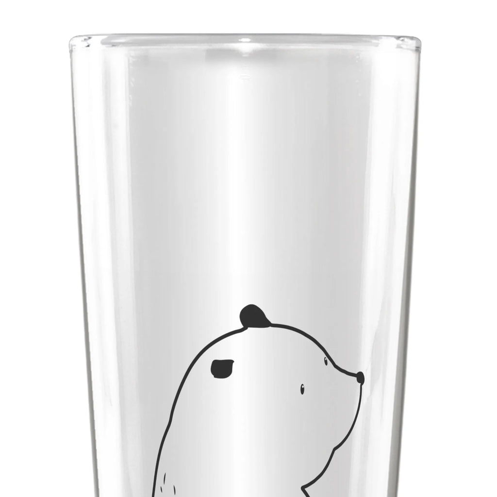 Weizenglas Bär Schulterblick Weizenglas, Vatertag, Weizen Glas, Weizenbierglas, Weizenbier Glas, Bär, Teddy, Teddybär, Bären, Weltansicht, Motivation, Selbstachtung, Weisheit, Bärenliebe