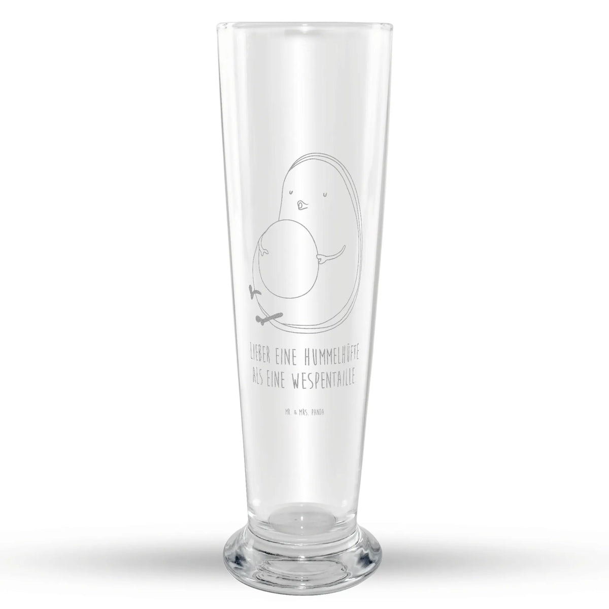 Weizenglas Avocado Pfeifen Weißbierglas, Bierglas, Bier Glas, Weizenbier Glas, Weizen Glas, Mr & Mrs Panda Weizenglas, Avocado, Veggie, Vegan, Gesund, Diät, Abnehmen, dick sein, Ernährung